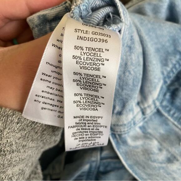 Good American | Weightless Short Jumpsuit Denim Romper Indigo Blue Medium - Picture 10 of 11